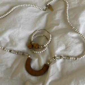 Necklace and earrings